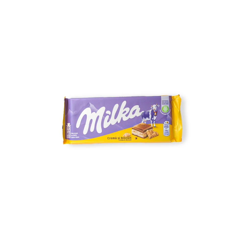 1579 Milka Creme & Biscuit 100g - Image 1