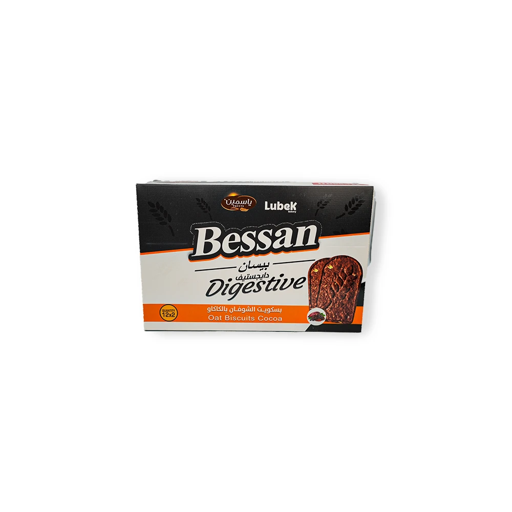 345 Lubek Bessan Oat Biscuits Cocoa - Image 1