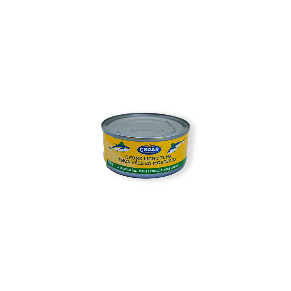 392 Cedar Chunk Light Tuna in Broth & Oil 170g - Image 1