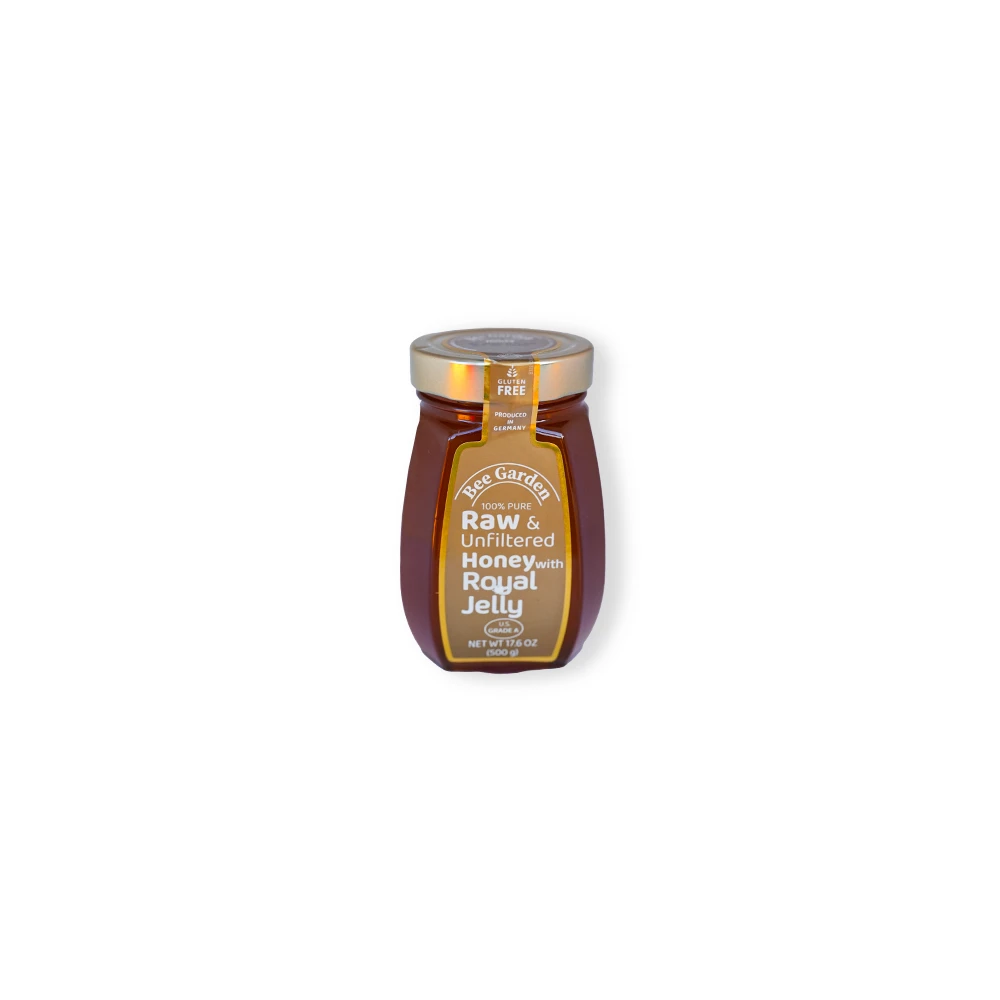 687 Bee garden raw & unfiltered honey 500g - Image 1